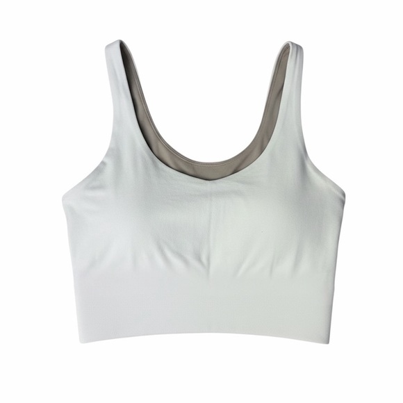 LULULEMON align tank top white taupe lining size 6 - Picture 2 of 4